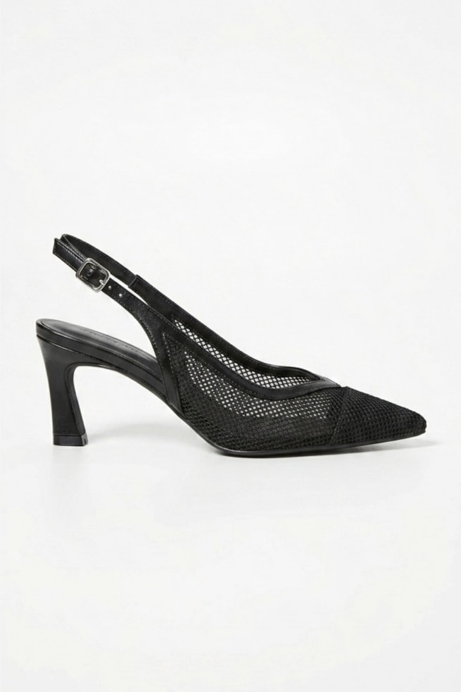 Antonella - Scarpin Tela Preto