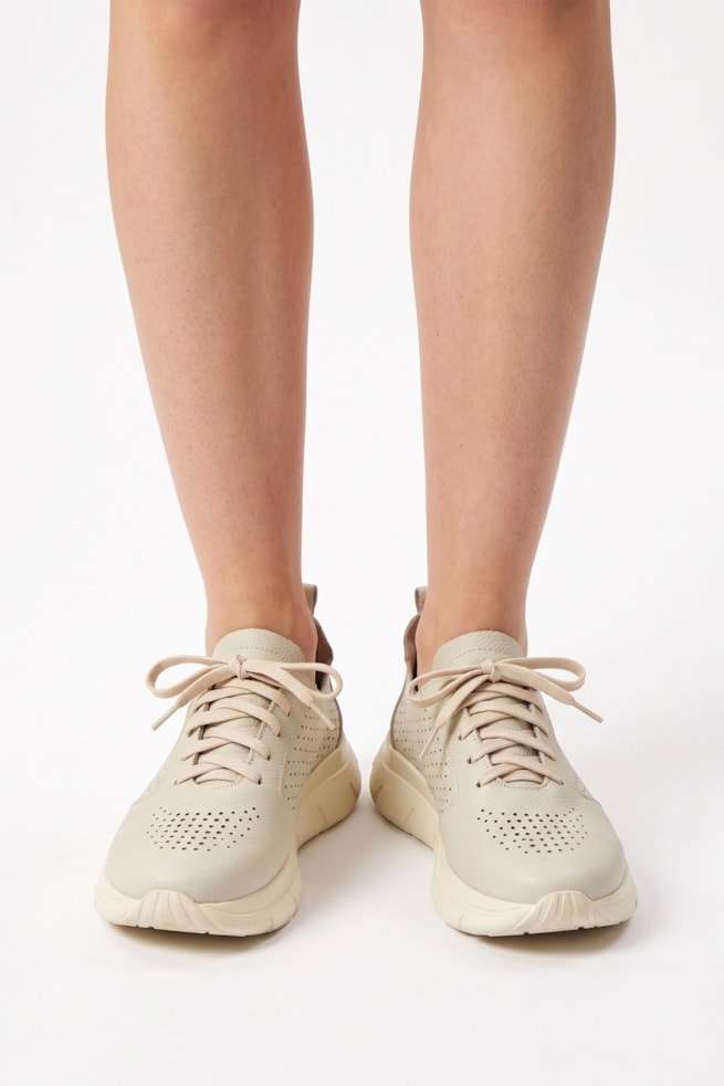 Camile - Tênis Couro Off White