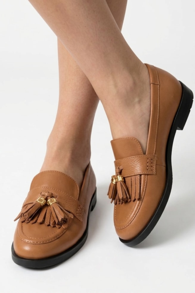 Catarina - Sapato Mocassim Caramelo