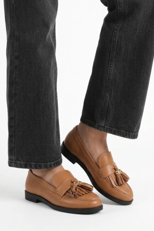 Catarina - Sapato Mocassim Caramelo
