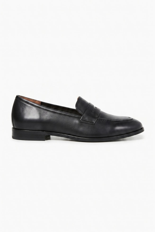 Clarisse - Sapato Mocassim Couro Preto