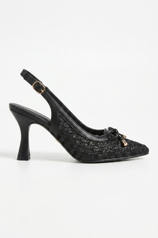 Eduarda - Scarpin Tramado Preto