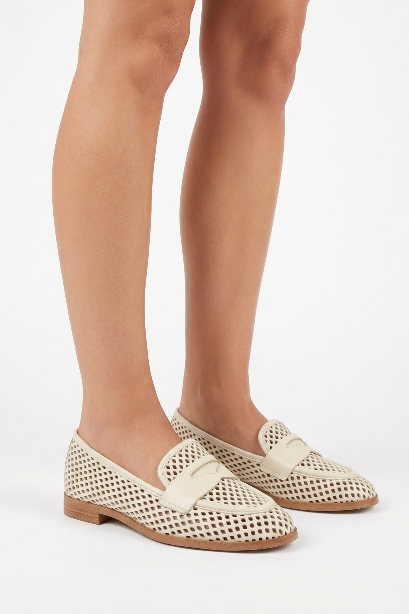 Lavi - Sapato Mocassim em Couro Off White