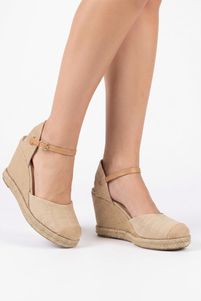 Helena - Sandália Espadrille Nude