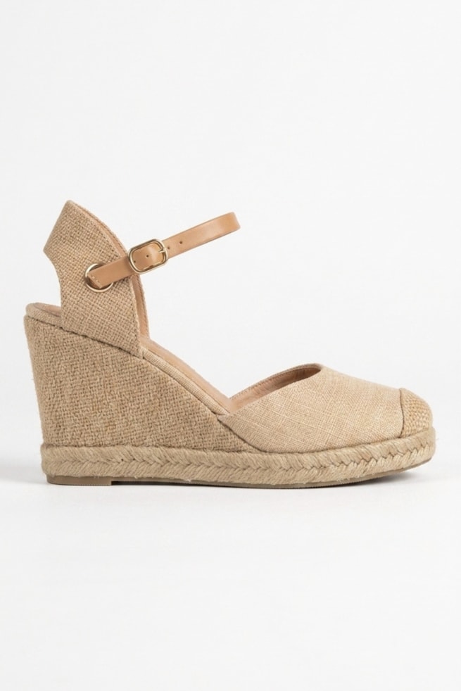 Helena - Sandália Espadrille Nude