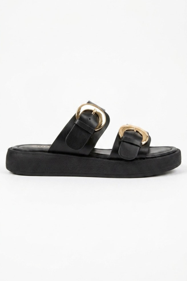 Isabela - Sandália Flatform Preto