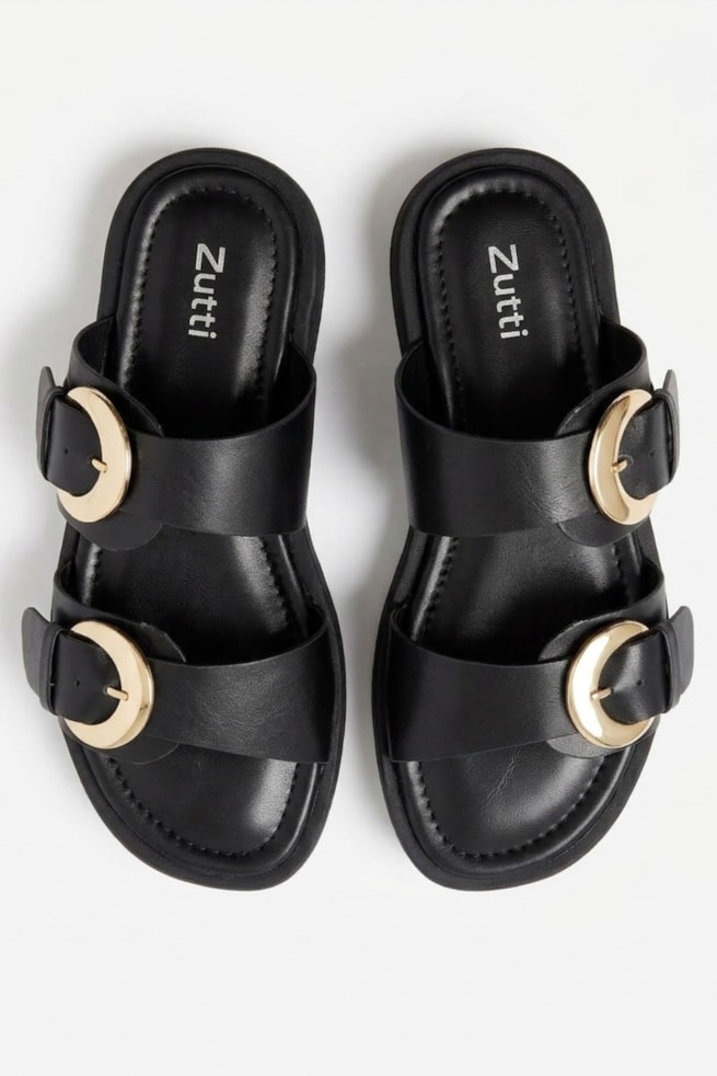 Isabela - Sandália Flatform Preto