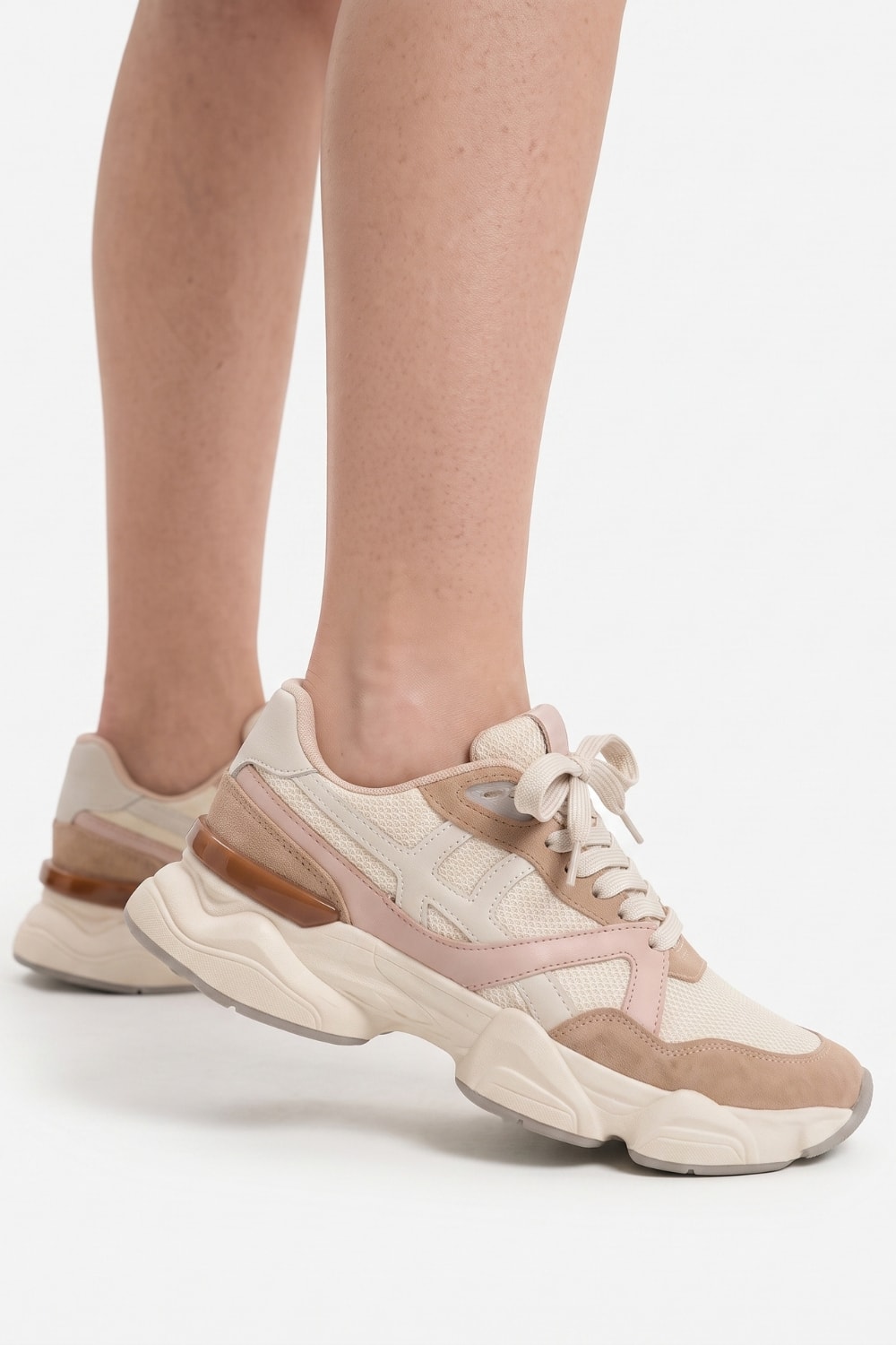 Iza - Tênis Chunky Nude c/ Rosê