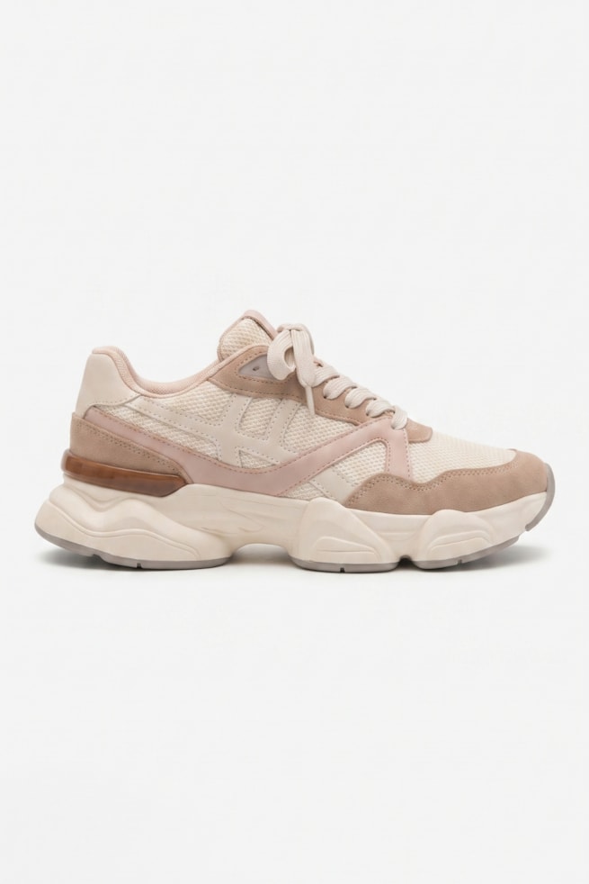 Iza - Tênis Chunky Nude c/ Rosê
