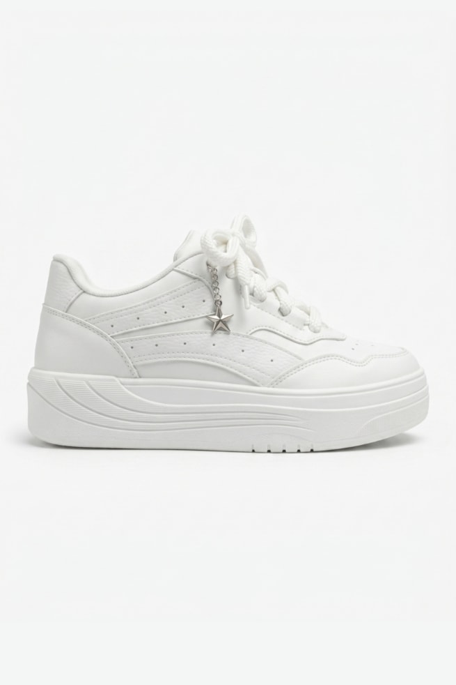 Khloe - Tênis Casual Branco