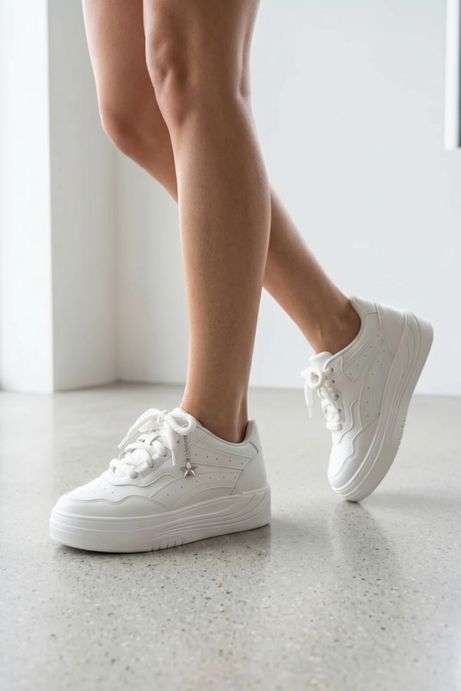 Khloe - Tênis Casual Branco