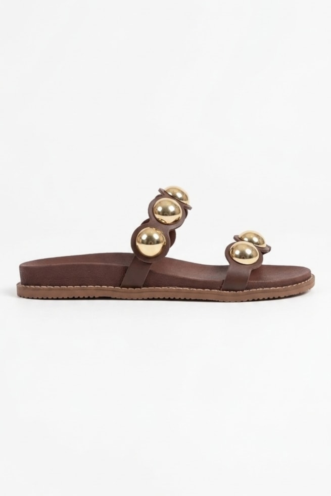 Lauren - Sandália Flatform Marrom