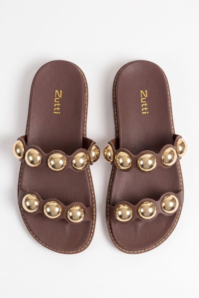 Lauren - Sandália Flatform Marrom