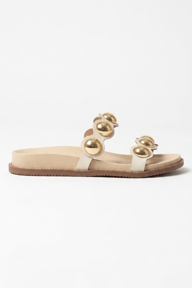 Lauren - Sandália Flatform Off White