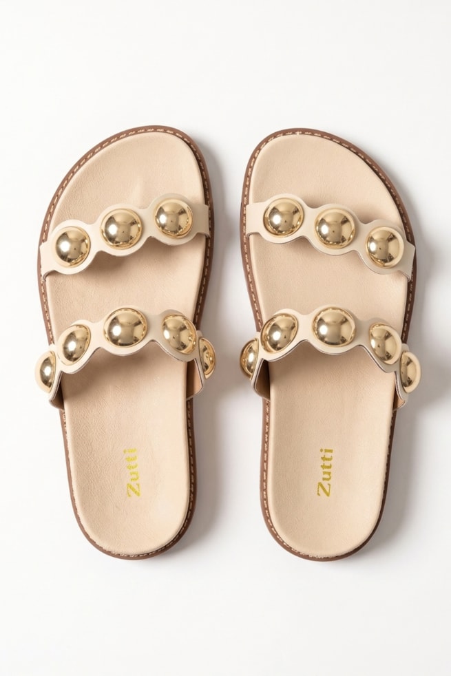 Lauren - Sandália Flatform Off White