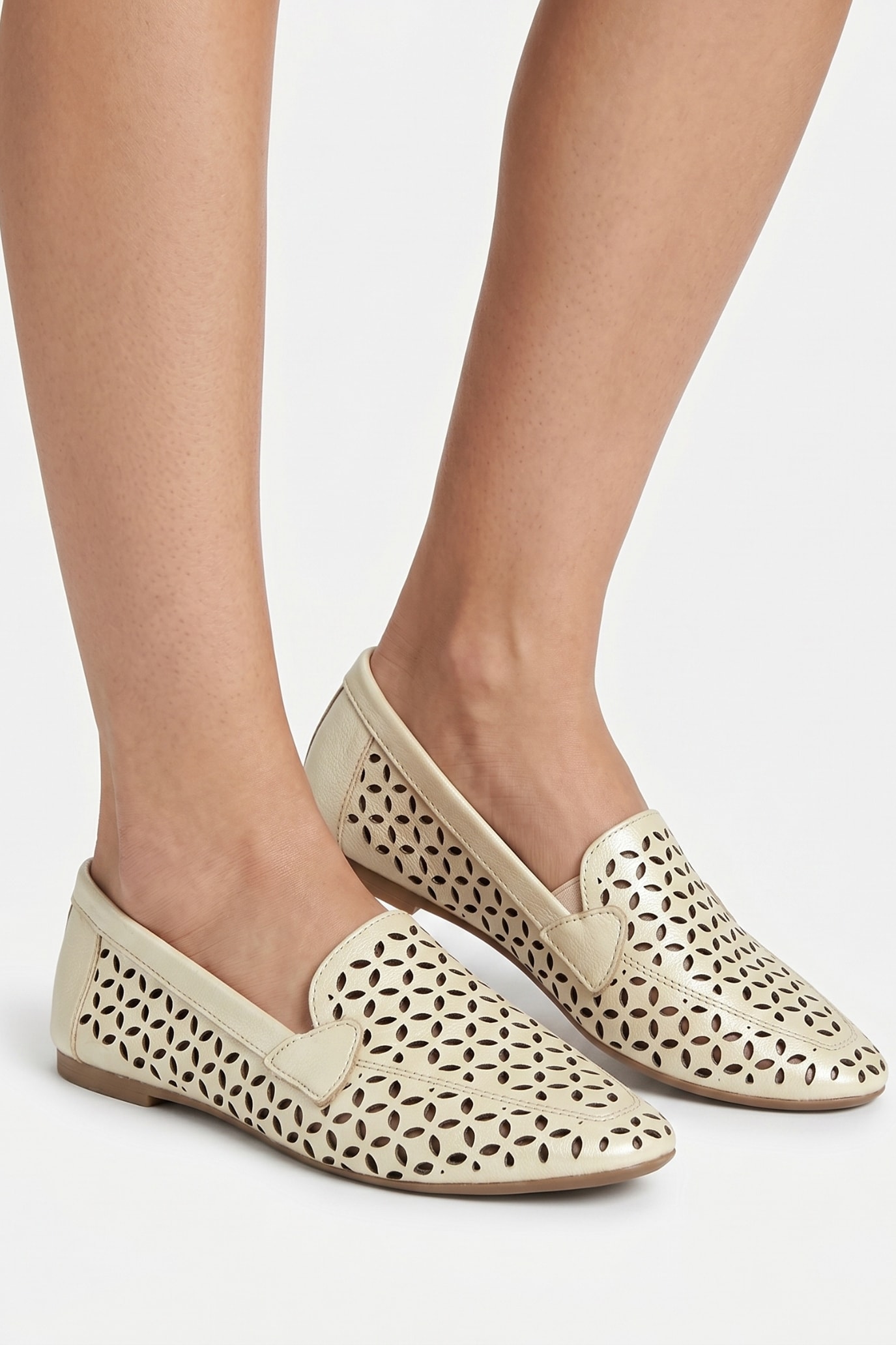 Lavi - Sapato Mocassim em Couro Off White