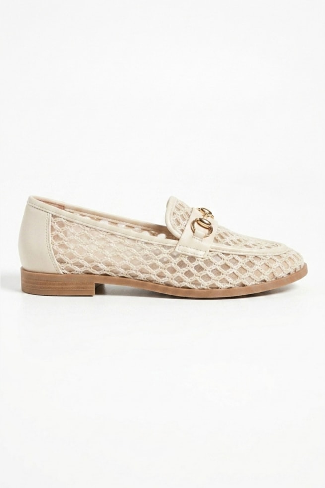Lívia - Mocassim Tramado Off White