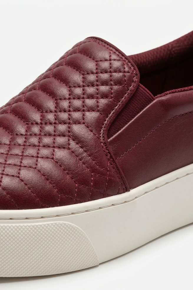 Micaela - Tênis Slip On Marsala