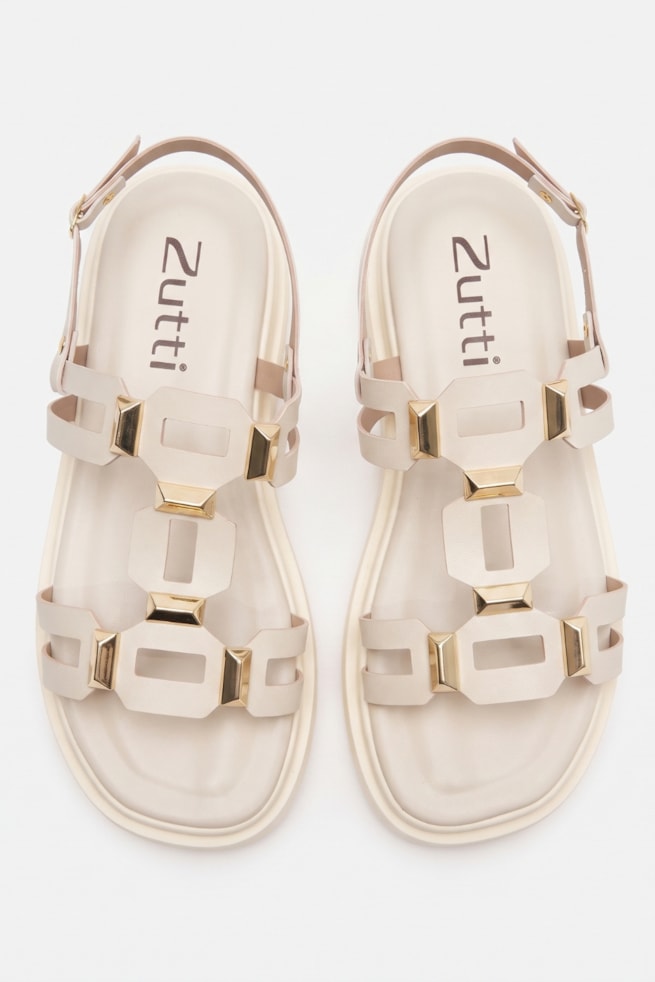 Mônica - Sandália Flatform Off White