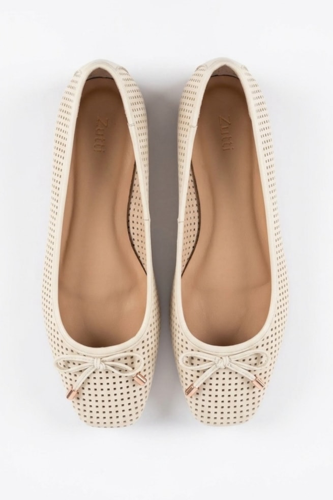 Monique - Sapatilha Couro Off White