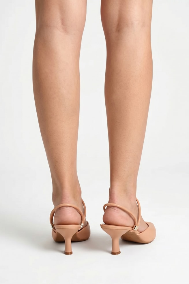 Olivia - Sapato Scarpin Slingback Nude