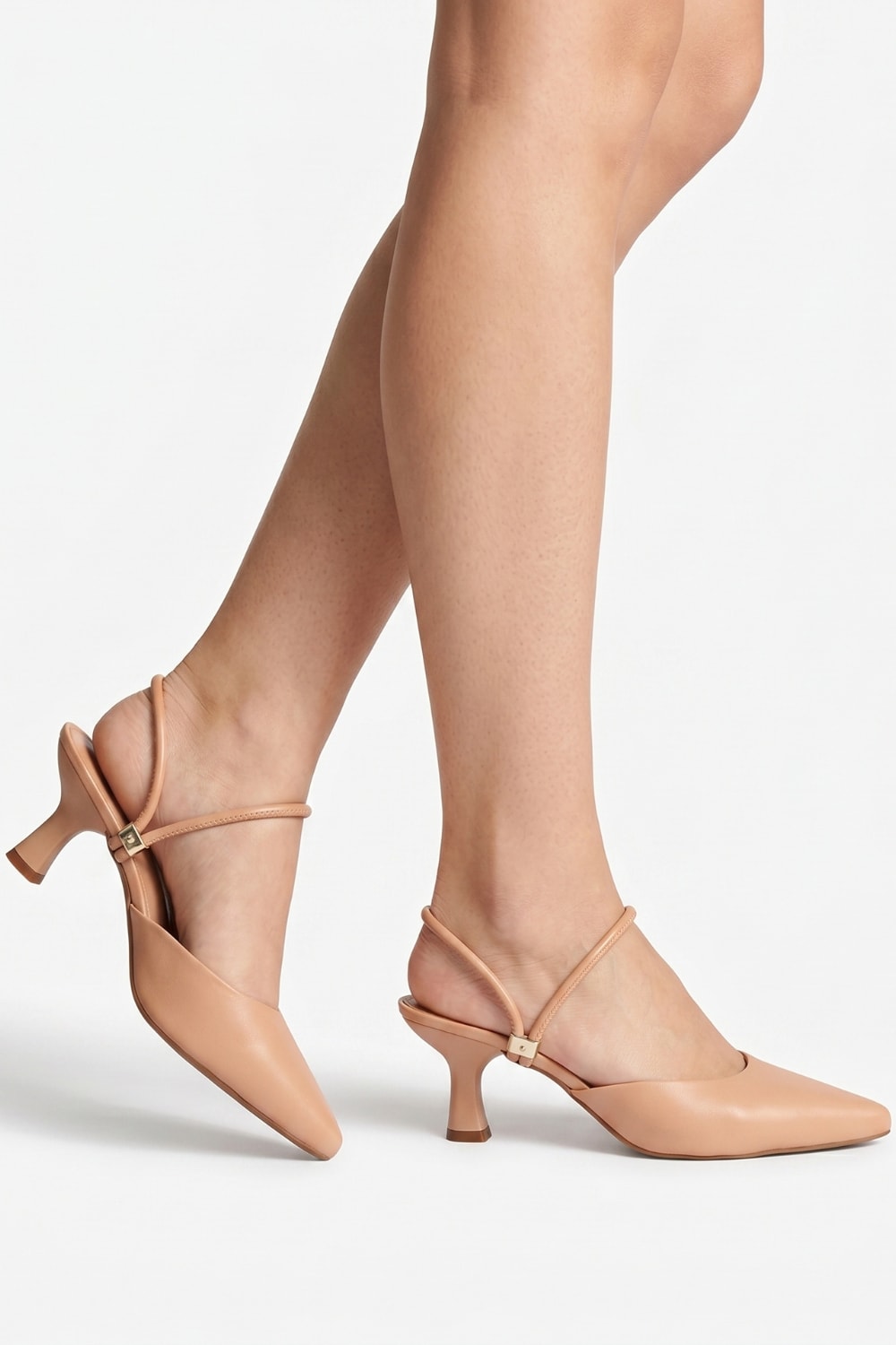 Olivia - Sapato Scarpin Slingback Nude