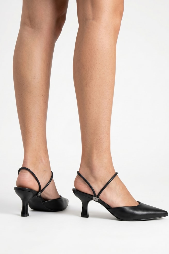Olivia - Sapato Scarpin Slingback Preto