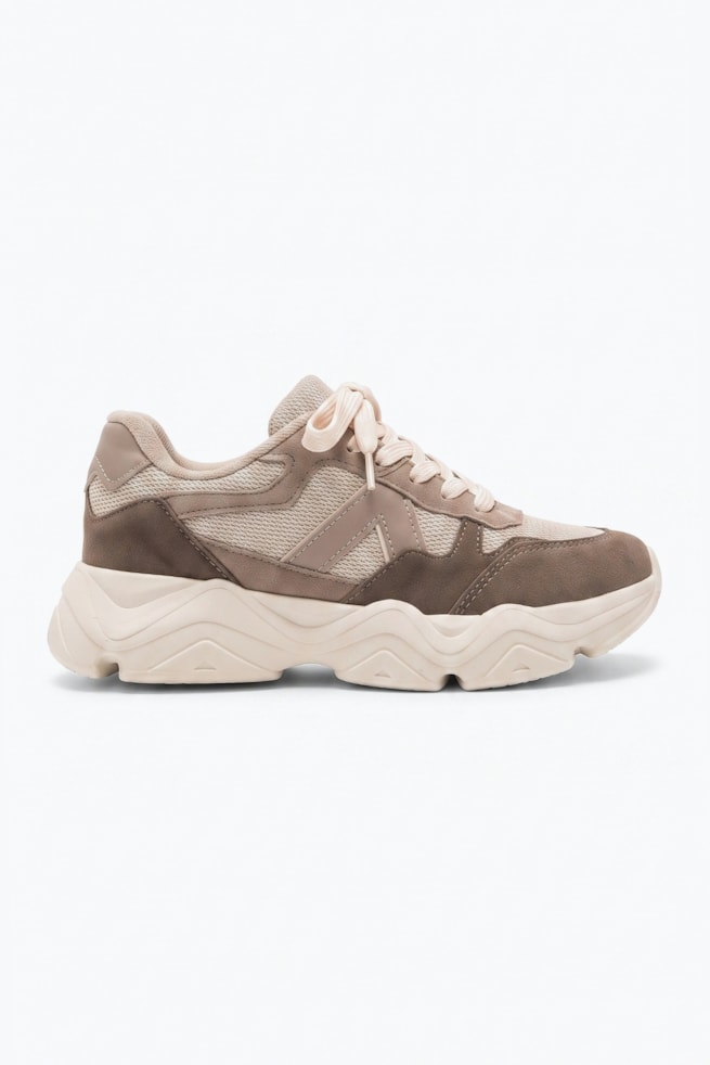 Renata - Tênis Chunky Off White com Areia