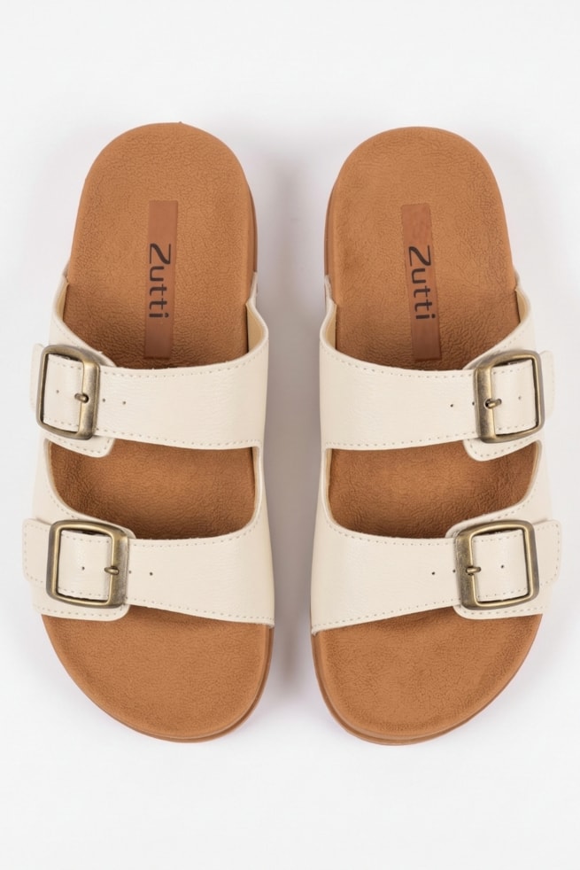 Serena - Sandália Birken Off White