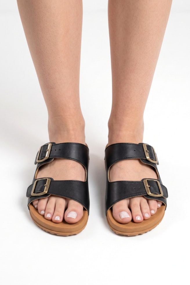 Serena - Sandália Birken Preta
