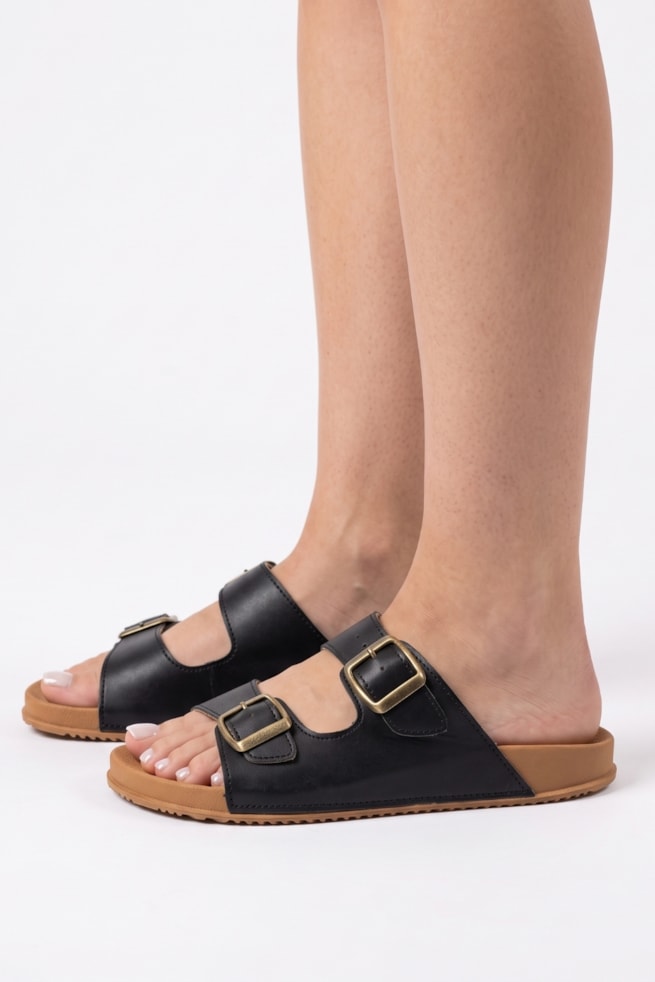 Serena - Sandália Birken Preta