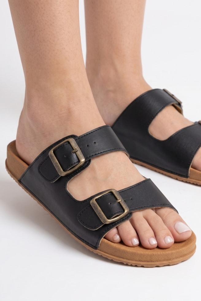 Serena - Sandália Birken Preta