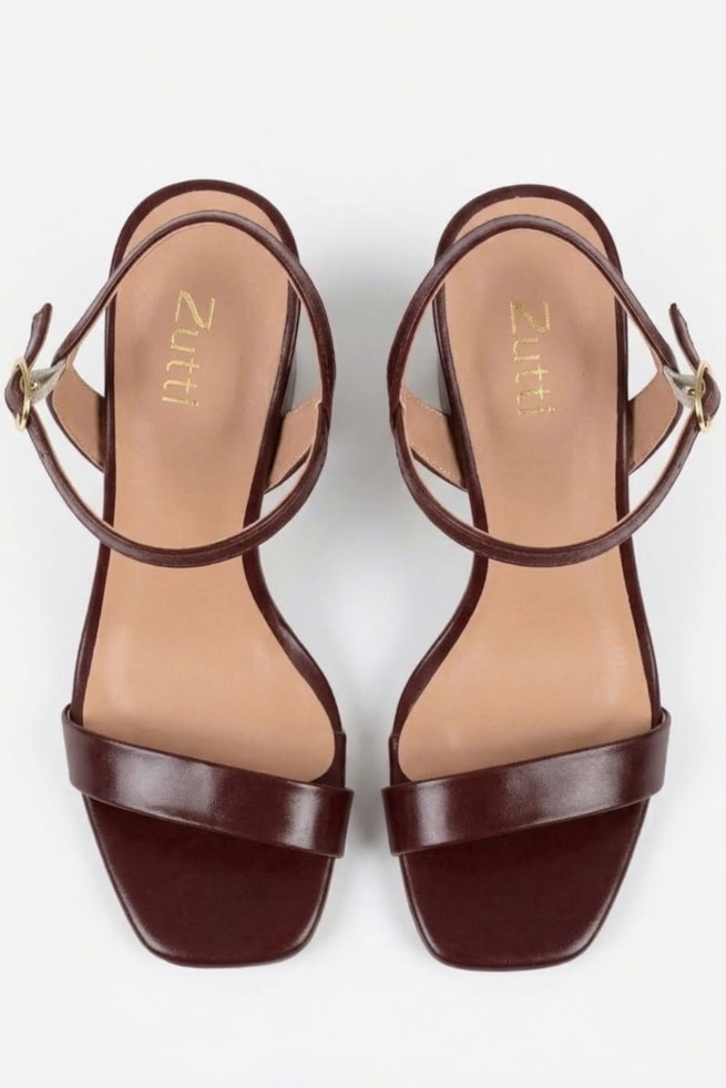 Suri - sandália Salto Bloco Marsala